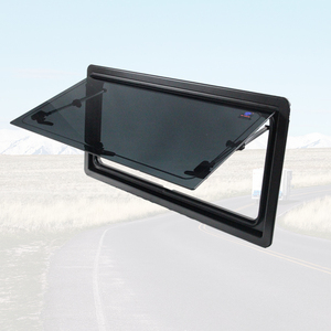 Accessoires pour caravane de camping-car Fenêtre européenne en verre acrylique avec tiges de support flexibles et <span class=keywords><strong>moustiquaire</strong></span> - Product Image 1