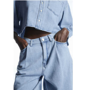 Ensembles shorts en jean personnalisés pour femmes Vêtements Ensemble deux pièces pour femmes - Product Image 3