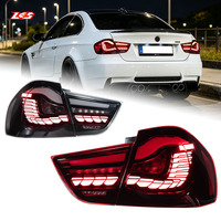 Feux arrière LKS pour BMW Série 3 E90, style M3, LED à effet écailles de dragon, 12V, 6800 Lumens, clignotants séquentiels et feux de position
