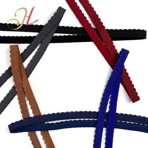 Đầy màu sắc Picot cạnh ren dây đeo áo ngực đồ lót ban nhạc đàn hồi nylon chống trượt sang trọng sáng bóng vết Áo ngực dây đeo vai - Product Image 6