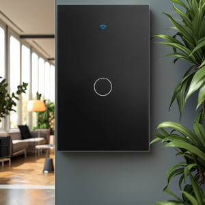 UOULYN US 10A Interruttore a Muro Smart WIFI a 1 Gang con Pannello in Vetro 120*75mm per Casa, Supporta Connessione Wi-Fi - Product Image 2