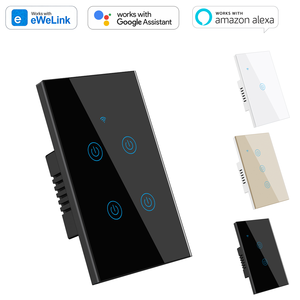 US Standard 110V 240V WiFi Smart Life Durable Touch Control Wall <strong>Switch</strong> with <strong>Remote</strong> for Smart Home - Product Image 1
