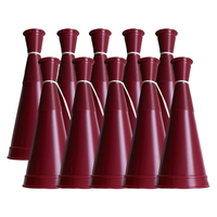 Megáfono de Plástico NJ Mediano/Grande de 36CM, Bocina de Mano para Animar, Ideal para Partidos, Aficionados y Grupos de Animación, Estimula el Moral