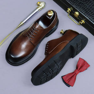 Zapatos formales de cuero vacuno de grano completo para hombre, transpirables de alta gama, ligeros y antideslizantes, zapatos profesionales de oficina - Product Image 3