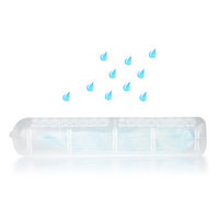 Boîte de déshumidificateur de collecte d'eau rectangulaire avec granules de chlorure de calcium rechargeables Absorbeur d'humidité renouvelable Service OEM