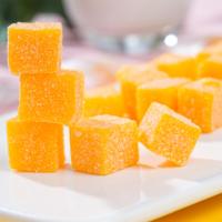 Haccp/Brc Certificaat 4d Mango Vruchtensap Vierkante Kubus Vorm Gummy Candy