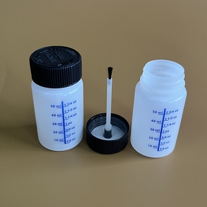 Bouteille en plastique vide de 60 ml en HDPE couleur naturelle de la marque TONBAY pour colle invisible anaérobie/UV avec bouchon à pinceau résistant aux enfants - Product Image 4