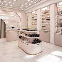 Comptoir d'exposition de produits de beauté simple haut de gamme, armoire de beauté, présentoir de beauté, îlot de cosmétiques, personnalisation d'armoire