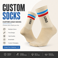 Chaussettes de tennis personnalisées avec logo, compression et amorti, échantillons gratuits pour l'entraînement sportif sur le court de tennis