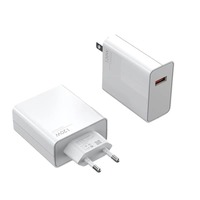 Chargeur mural rapide PD 120W 1 port avec matériau ignifuge en PC et prises UK/US/EU pour téléphone portable modèle MC-22