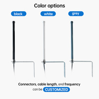 Antenne en fibre de verre étanche omnidirectionnelle 698-2700 MHz avec support de fixation à vis pour extérieur, compatible Cellulaire, IoT, Lora, WIFI, 3G, 4G, LTE