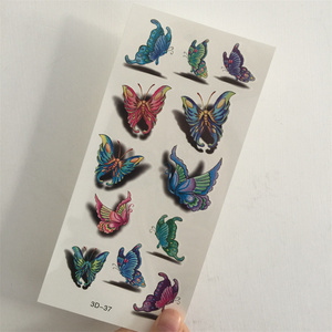 3D Custom Design Full Hand <span class=keywords><strong>Tattoo</strong></span> Stickers Water Proof Butterfly Colorful Beauty Sticker <span class=keywords><strong>Tattoo</strong></span> - Product Image 4