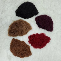 Perruques de Cheveux Brésiliens Remy Letsfly 100% Naturels, Perruque Afro Courte Fabriquée à la Machine avec Cheveux Ondulés Bouclés pour Femmes Noires
