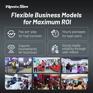 RenixSim Racing Arena Business Project F1 MAX - Cabina de Carreras con Sistema de Movimiento Completo para Simulador de Carreras - Product Image 4