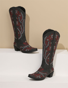 BUSY GIRL XY4822 <span class=keywords><strong>Botas</strong></span> de vaquero para mujer <span class=keywords><strong>Botas</strong></span> Country sapatos femininos Festival de música <span class=keywords><strong>Botas</strong></span> hasta la rodilla <span class=keywords><strong>Botas</strong></span> occidentales - Product Image 3