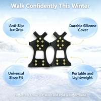 Couvre-chaussures antidérapants pour l'extérieur, crampons pour la neige et l'escalade, équipement de randonnée