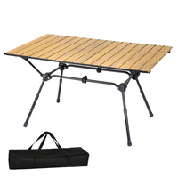 Table de pique-nique pliable multifonctionnelle en aluminium léger pour le camping en plein air, vente en gros