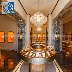 Thiết kế Hiện Đại Đồ trang sức bán lẻ hiển thị kính Showcase đồ trang sức hiển thị giá Cửa hàng đồ trang sức thiết kế nội thất - Product Image 2