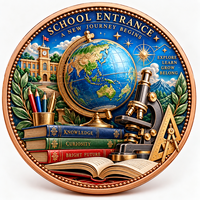 Pièce de monnaie commémorative personnalisée en cuivre pur 999 de 1 oz, avec relief 3D et impression UV, objet de collection, souvenir, cadeau