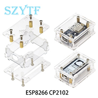 NodeMcu Lua 2102 340G ESP8266CH340 Placa de Desarrollo IoT con Carcasa Protectora de Acrílico Transparente para Uso Informático, Fabricada en China Continental