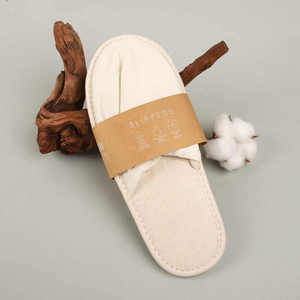 <span class=keywords><strong>2025</strong></span> Populaire Producten Milieuvriendelijk Materiaal Katoenen Canvas Hotelslippers - Product Image 4