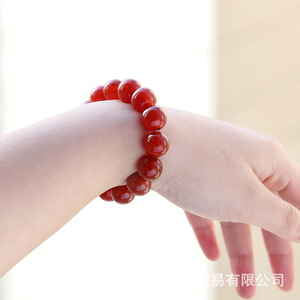 Natural Crystal 7A <b>Red</b> Agate Round Loose Beads For DIY Jewelry Making <b>Bracelets</b> Necklaces Accessories Materials Semi Finished - Product Image 3