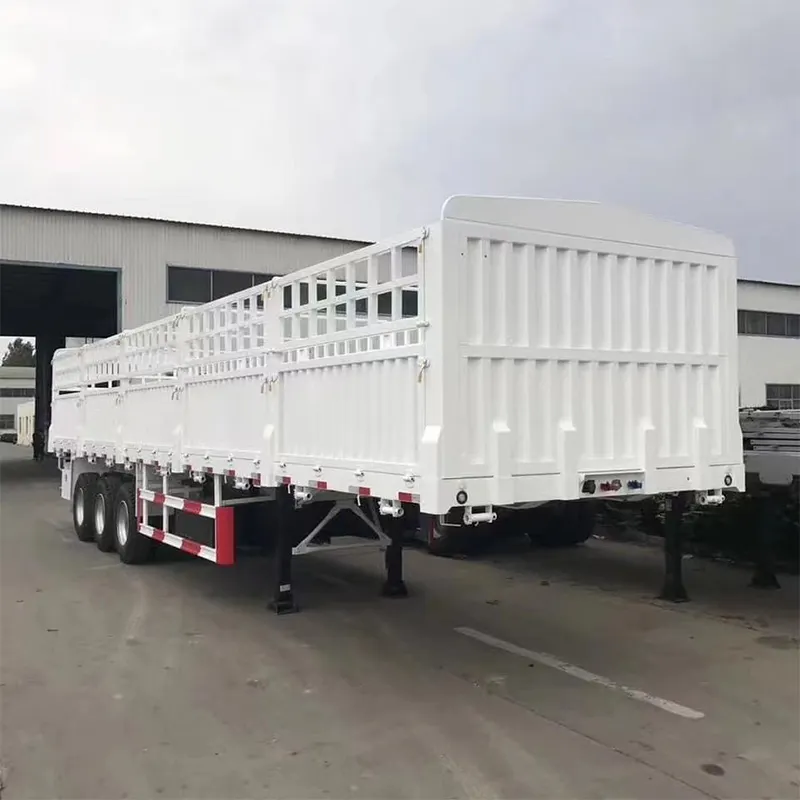 Valla para transporte de animales, semiremolque de estilo Estaca de pared lateral alta