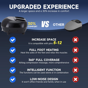Elektrische Vibrationsmaschine Shiatsu Infrarot-Heizung Fußmassagegerät Tiefenknetende Fußmassage zur Schmerzlinderung - Product Image 6