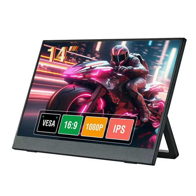 BESTAR 14-Inch Capacitive 16:9 Ultra-Clear Touch Portable Display Monitor New Black 1-Year Warranty Home Student Supports Mobile