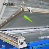Machine de laminage sous vide, presse à membrane, surface en placage PVC avec application sur panneaux de menuiserie