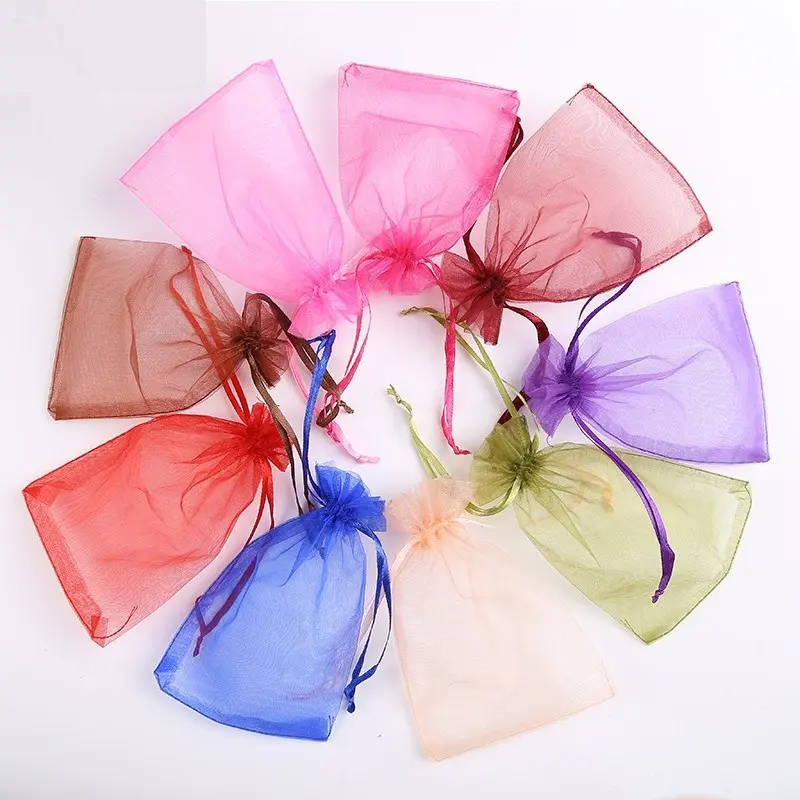 China Goedkope Prijs Custom Factory Supply Koord Organza Gift Bag Theezakje