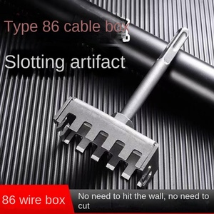 <span class=keywords><strong>Marteau</strong></span> d'électricien résistant à l'usure 86 fils, poignée carrée, ouvre-<span class=keywords><strong>trou</strong></span> rapide pour boîte, perceuse à trous carrés, outil <span class=keywords><strong>de</strong></span> perçage - Product Image 3