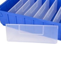 Accessoires d'entrepôt, bacs de rangement en plastique empilables, bacs de rangement pour pièces en PP moulé par injection et bacs de rangement pour outils