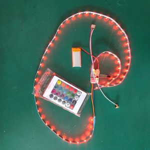 Kit de carte PCB LED RGB USB Type-C 5V avec bande de contrôle à distance pour veilleuse DIY sur base en bois, source de lumière multicolore - Product Image 2