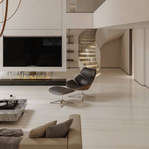 แผ่นหินเคลือบสีขาวลาซามีความทนทานสูงสำหรับเคาน์เตอร์ห้องครัว - Product Image 2