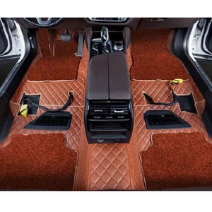 Alfombrilla de ajuste personalizado para coche, accesorios interiores, alfombra de suelo cubierta Envolvente completa de doble capa de imitación de 360 grados - Product Image 1