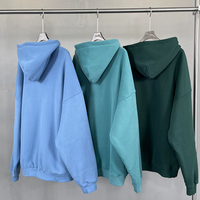 100% coton pull à capuche de luxe Logo personnalisé impression broderie unisexe blanc sweat à capuche uni sweats Streetwear marque à capuche