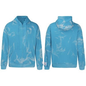 <span class=keywords><strong>Felpe</strong></span> con Cappuccio Vintage da Uomo all'Ingrosso, con Logo Stampato, Slogan, Effetto Lavaggio Enzimatico, Motivo a Onde Irregolari e Cerniera - Product Image 1