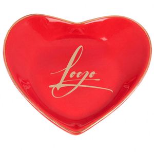 Custom Logo Jewelry Tray With <b>Pink</b> Leopard Set Heart Trinket Dish for Wedding Birthday <b>Gift</b> - Product Image 1
