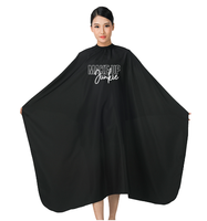 Blouse de coiffeur et barbier personnalisable, robe avec crochet, cape imperméable, pour barbier ou salon, en tissu