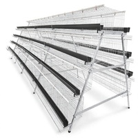 Système de cage à poules pondeuses automatique à 4 niveaux en forme de A, équipement d'élevage avicole