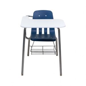 Office Classroom Chair With Writing Pad School Adults Meeting Training One-piece Table and Chair Adults Student <b>Desk</b> and Chair - Product Image 4