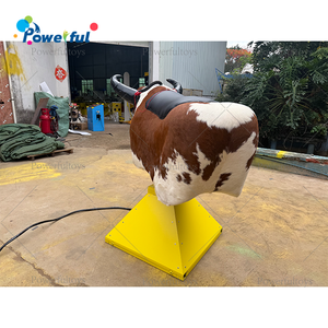 Simulateur de taureau mécanique réaliste en peau de vache, vitesse réglable, taureau de rodéo électrique pour carnaval, bar, club, événement - Product Image 6
