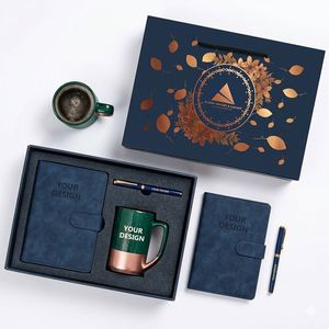 Set de Regalo de Lujo Personalizado para Reuniones, Cuaderno, Taza y Bolígrafo Metálico en Caja de Presentación, Venta al Por Mayor - Product Image 1