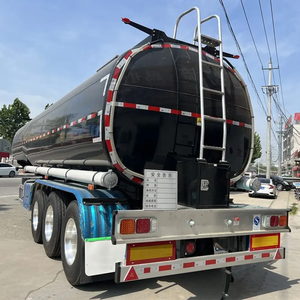 Nuevo 3 ejes 36000L-50000L Capacidad Acero al carbono Aluminio Semirremolque Combustible Aceite Cisterna Camión Remolque - Product Image 5