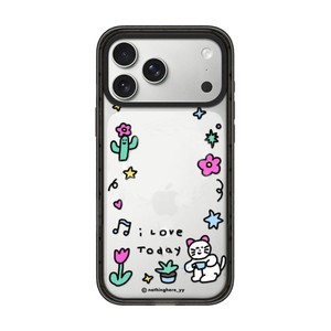 Coque transparente pour téléphone portable avec motif de chat mignon et de fleurs, coque transparente pour chiot, compatible avec iPhone 12 13 14 15 16 17 pro max, fabrication OEM - Product Image 2