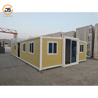 Casa Contenedor Expandible y Plegable de Acero, de Doble Ala, Transpirable, Contemporánea, Edificio de Oficinas, Casa Modular Prefabricada, China