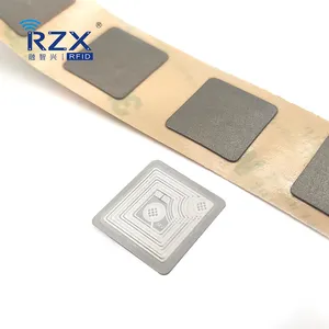 RZX rfid tag manufacturer Customized Square, Round, Rectangle Shape 13.56MHz RFID on metal tags sticker
