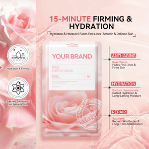 Sérum à la <span class=keywords><strong>rose</strong></span> chinoise pour le soin <span class=keywords><strong>de</strong></span> la peau du visage, masques faciaux hydratants et éclaircissants pour tous les types <span class=keywords><strong>de</strong></span> peau - Product Image 2