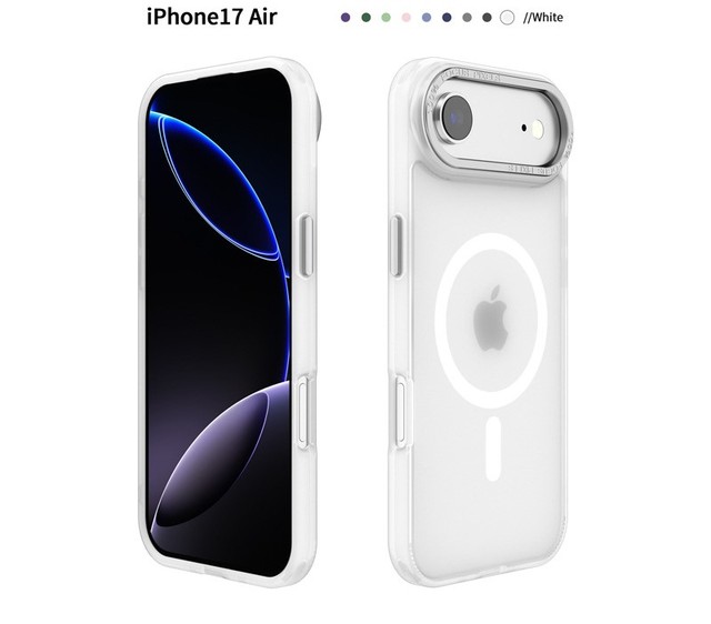 Skin-feel Wholesale Tpu+PC Magnetic Matte Phone case for iPhone 17 Air, Ultra-thin Phone case for iPhone 17 16 15 Pro Max Plus